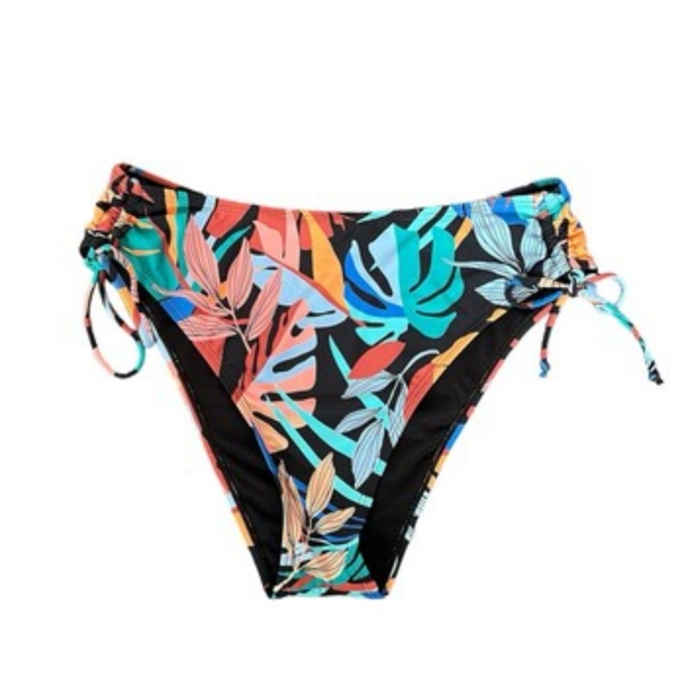 Nwt VYB Swim Bottoms Panties Tropical Side Tie  Saks Nordstrom High Waist